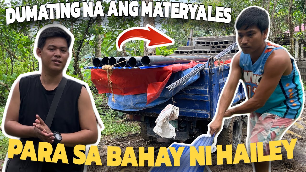 MATERYALES PARA SA BAHAY NI HAILEY DUMATING NA | PANGALAWANG PABAHAY SISIMULAN NA | PAPAFRANZVLOG 