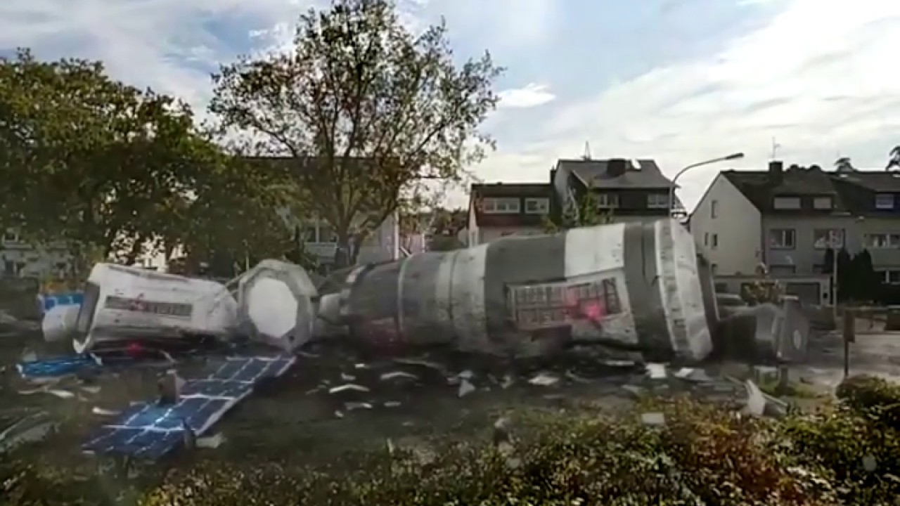 ESOC Darmstadt, Germany: ESA Satellite Crashed!