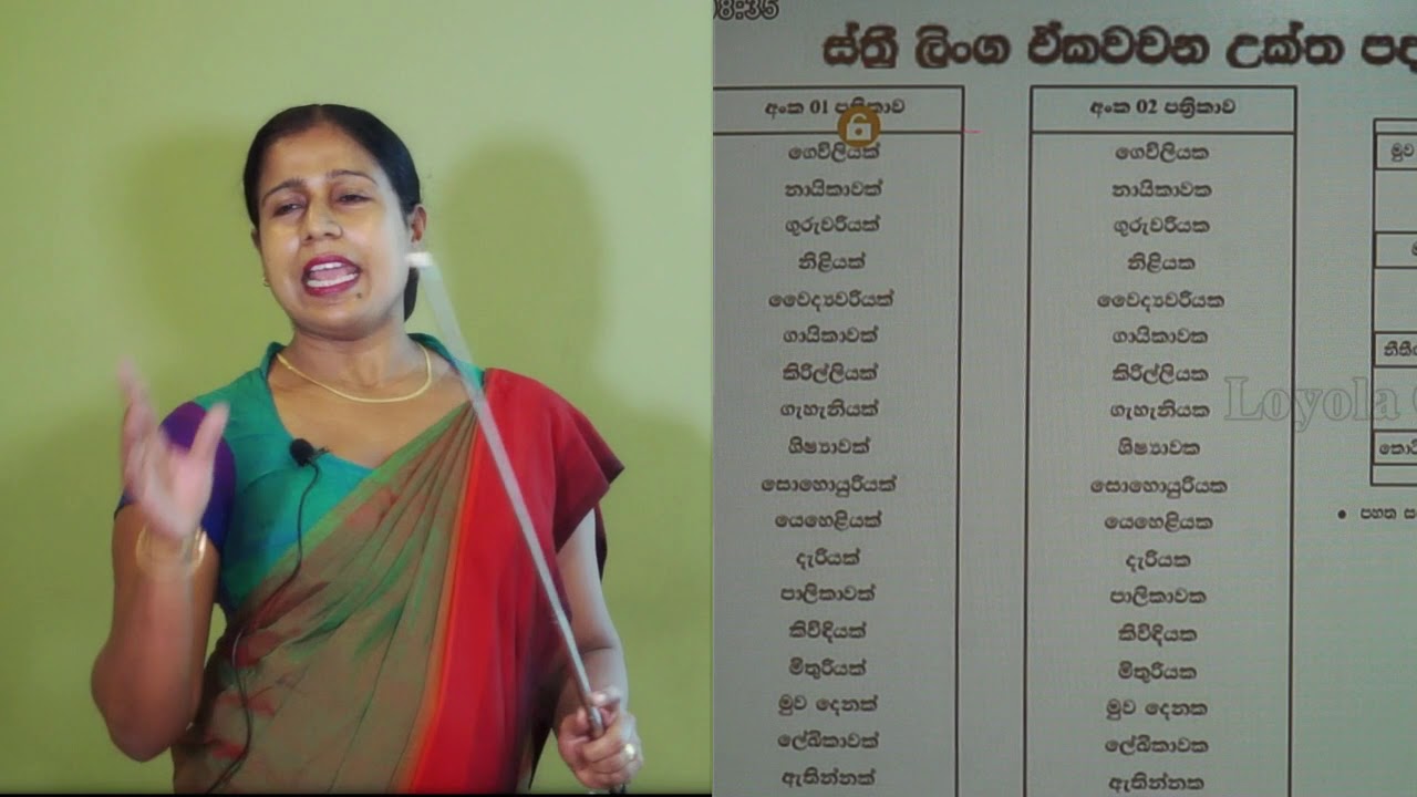 Grade 5 Sinhala Session 01