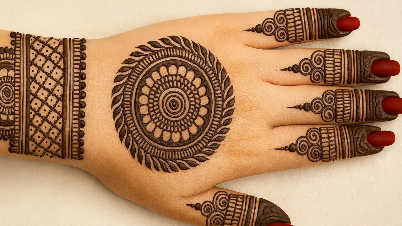 Easy goltikki mehandi design | teej special mehandi design | simple mehandi design | tikki mehandi 