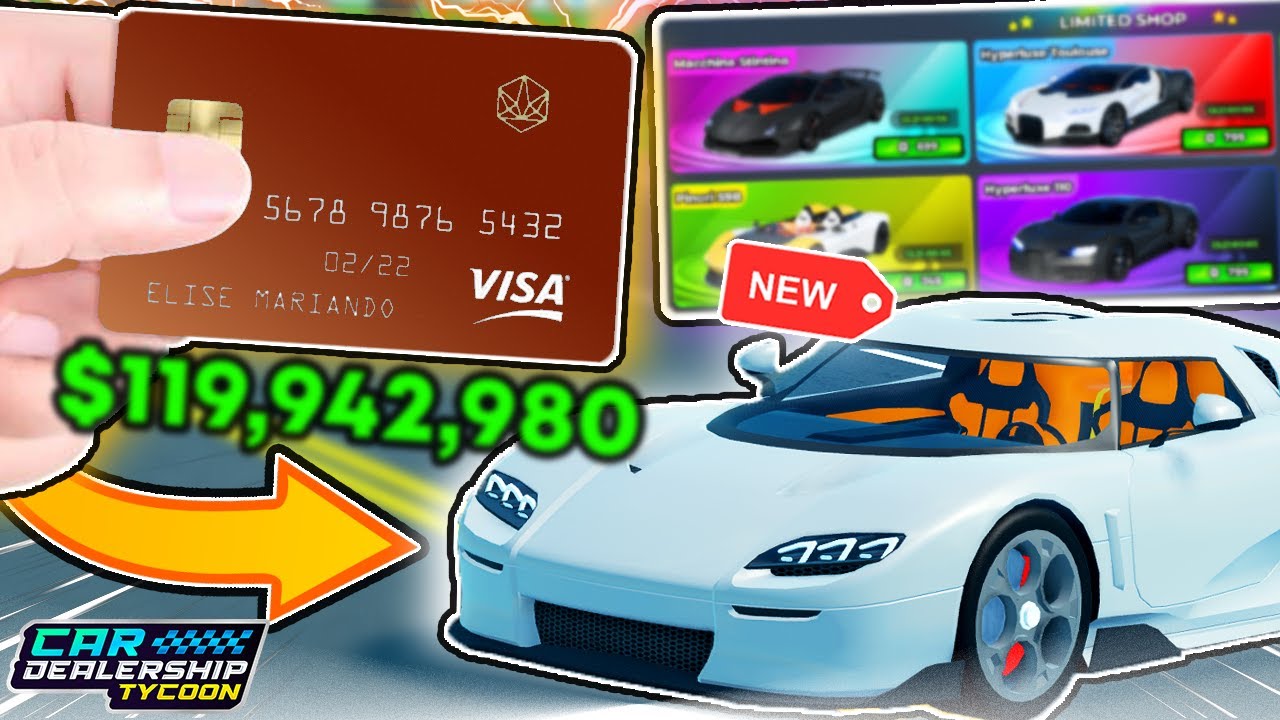 I Spent $100,000,000 In The NEW LIMITED SHOP in Car Dealership Tycoon! (NEW CODE!)