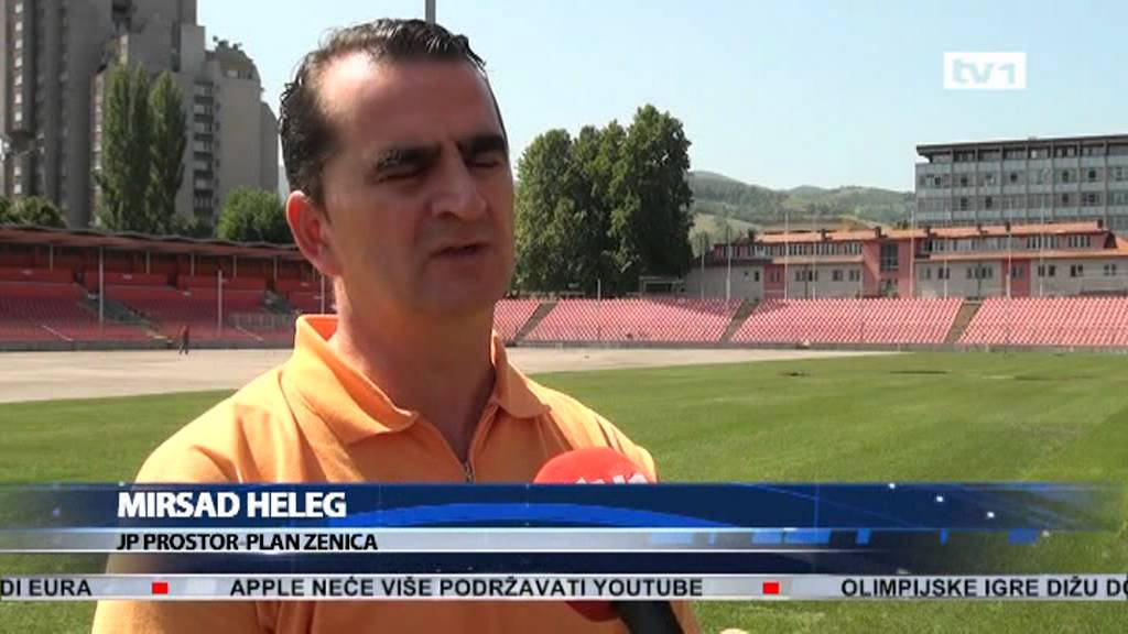 Rekonstrukcija stadiona Bilino polje u Zenici - Dnevnik TV1 09.08.2012.