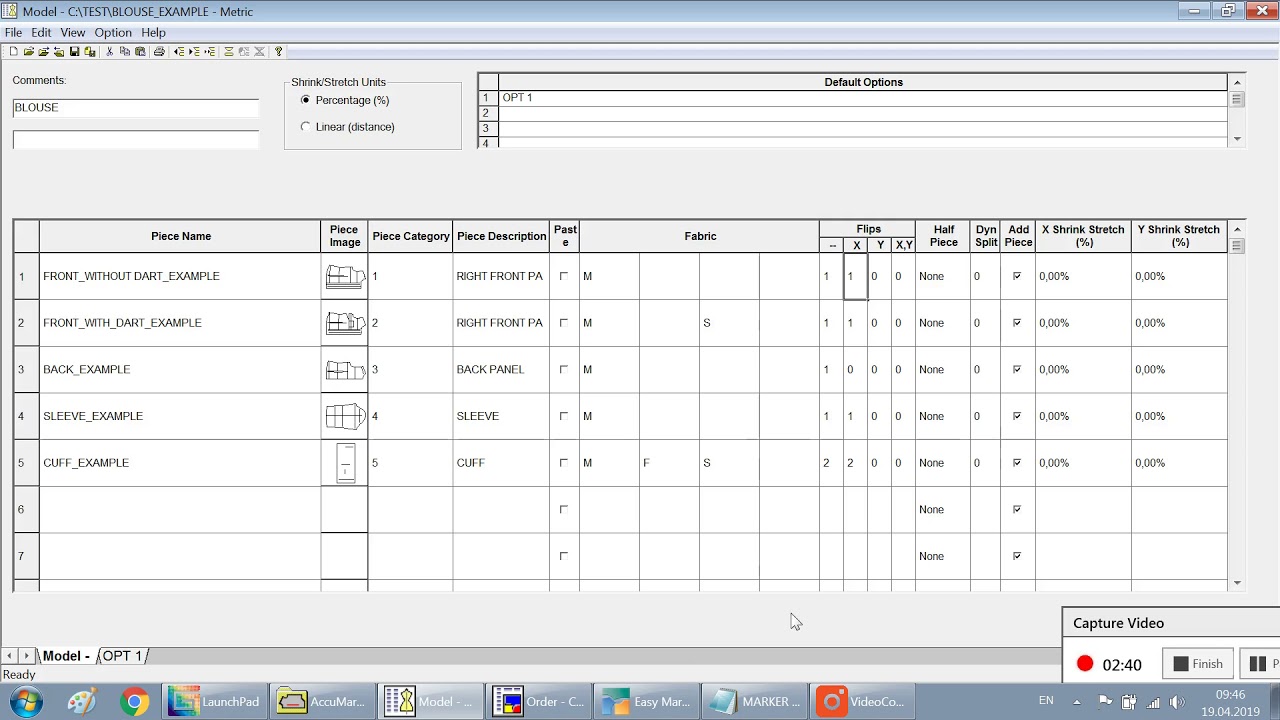 ACCUMARK GERBER_MARKER MAKING_1stSTEP Cusomizing Model