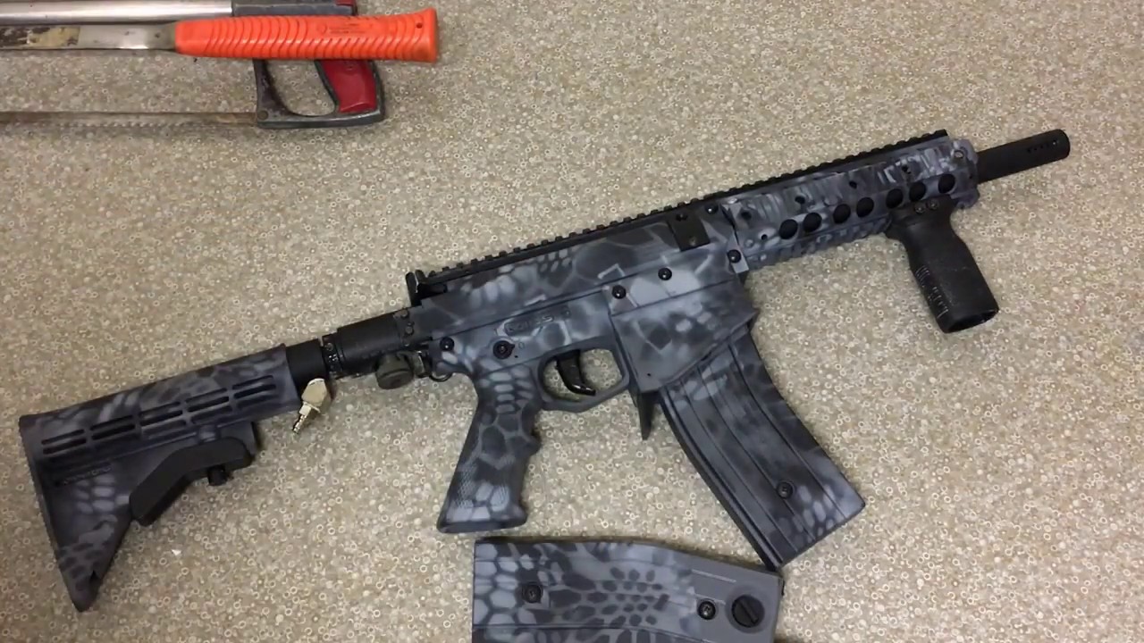 Painting a Milsig M17 in Custom Typhon Kryptek