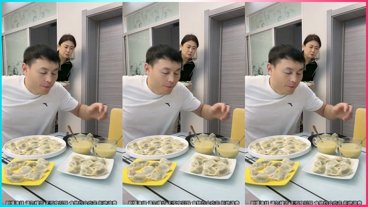 😋😂Funny Husband and Wife Eating Show: Epic Food Battle! 🤣😂 #funnyvideo #vlog19