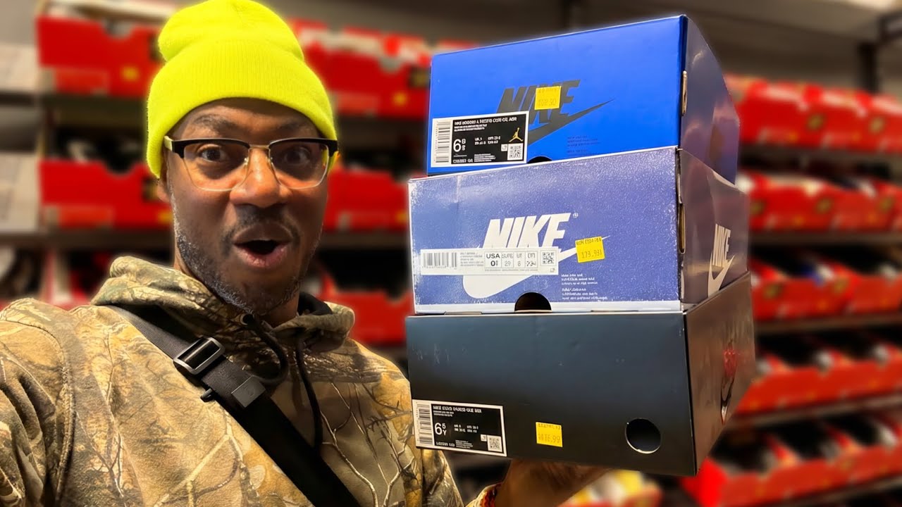 $60 FOAMS & $80 JORDANS?! Nike Clearance Early Morning Hunt!!