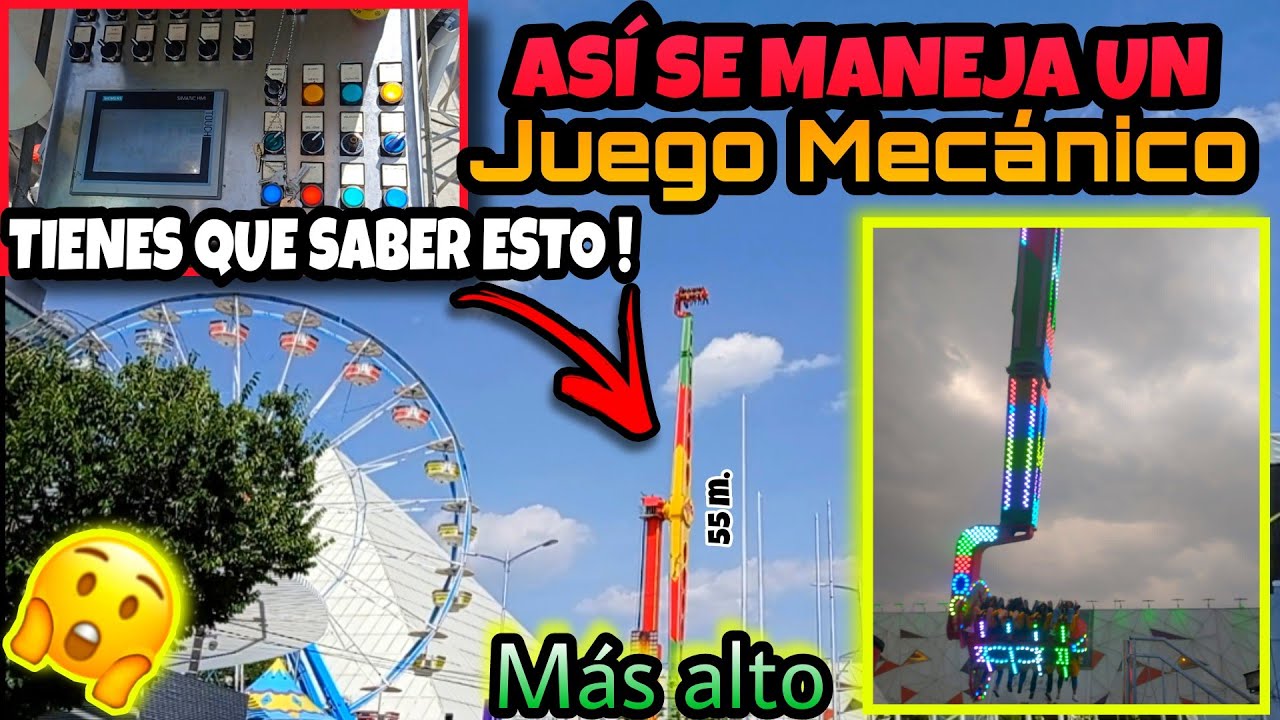 COMO SE MANEJA UN JUEGO MECÁNICO ? ASÍ SE MANEJA EL JUEGO MECÁNICO COLOSSUS BOOSTER #juegosmecanicos