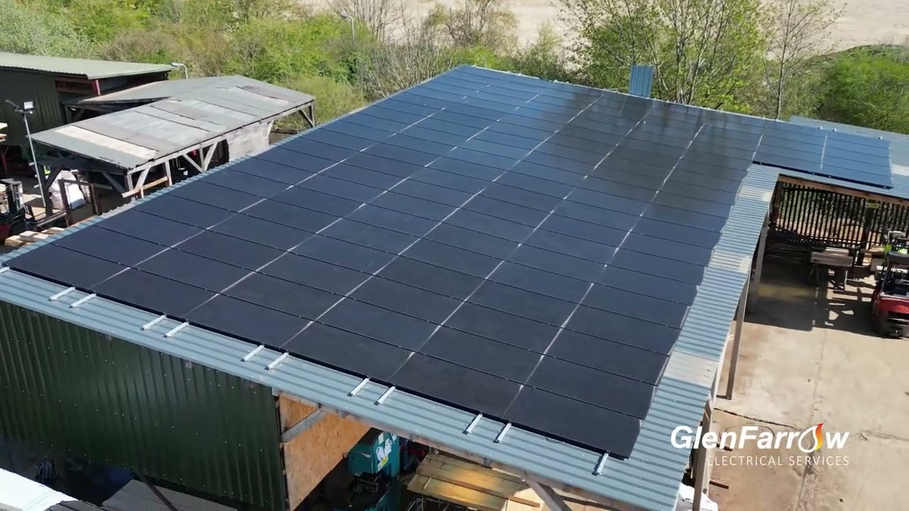 Commercial solar installation at UK Timber!
