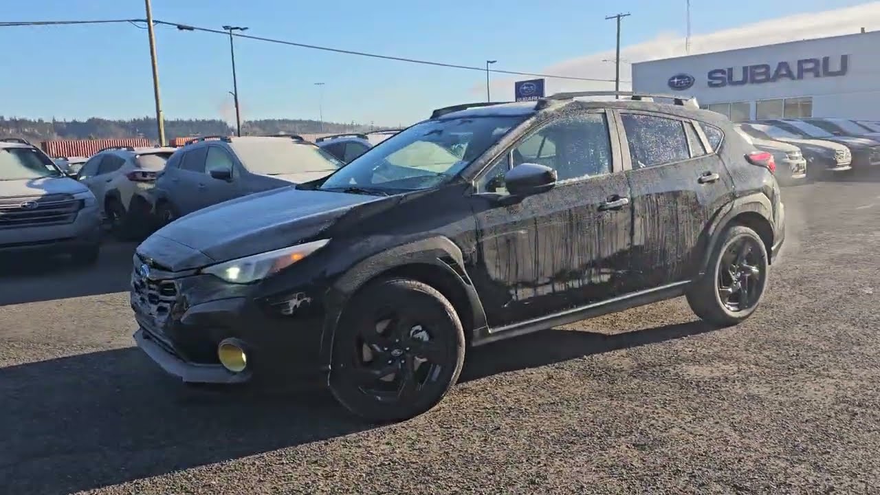Subaru Crosstrek 2026 года, цвет Onyx Crystal Black, двигатель Silica, объем 2,5 л, артикул 26CT8...