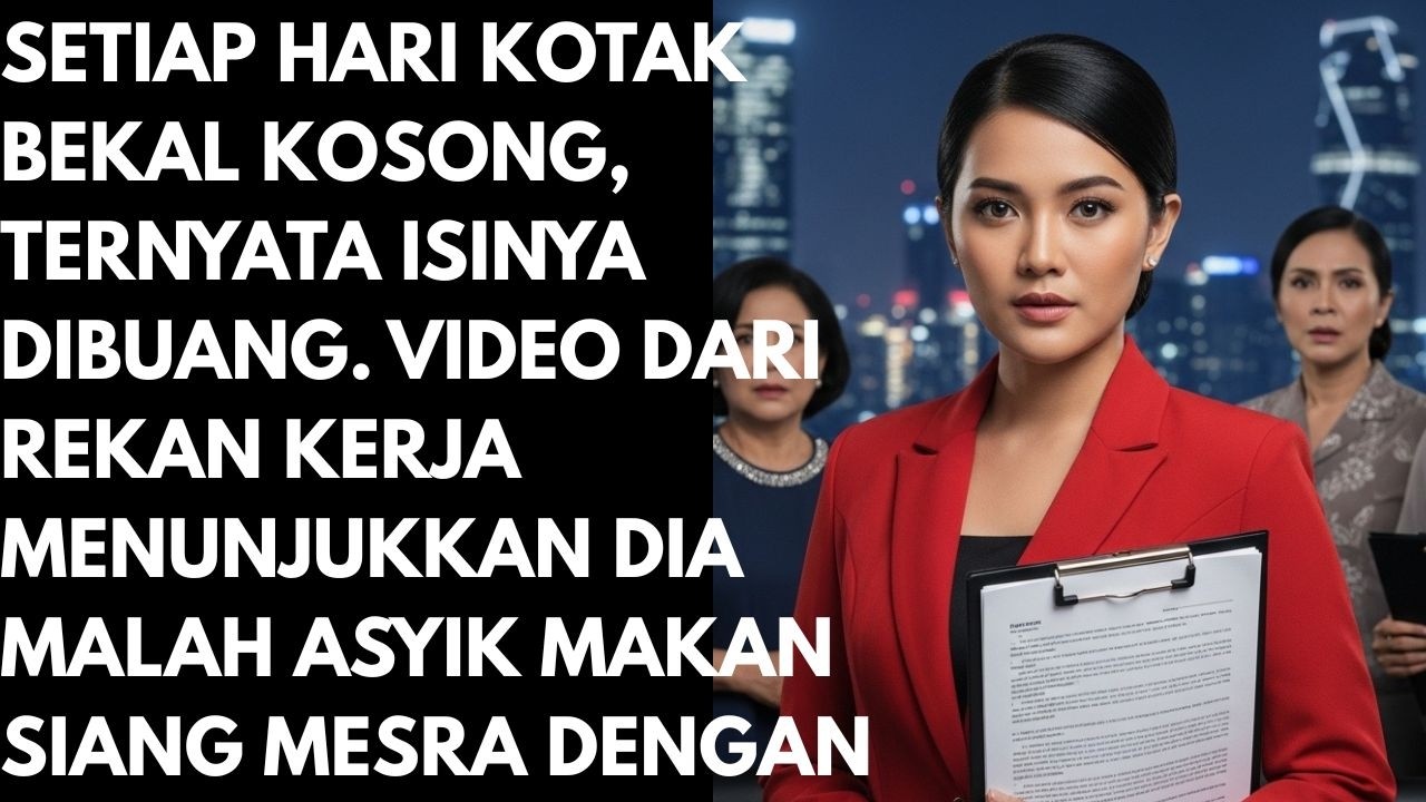 SETIAP HARI KOTAK BEKAL KOSONG, TERNYATA ISI NYA DI BUANG. VIDEO DARI REKAN KERJA NYA BIKIN TERKEJUT