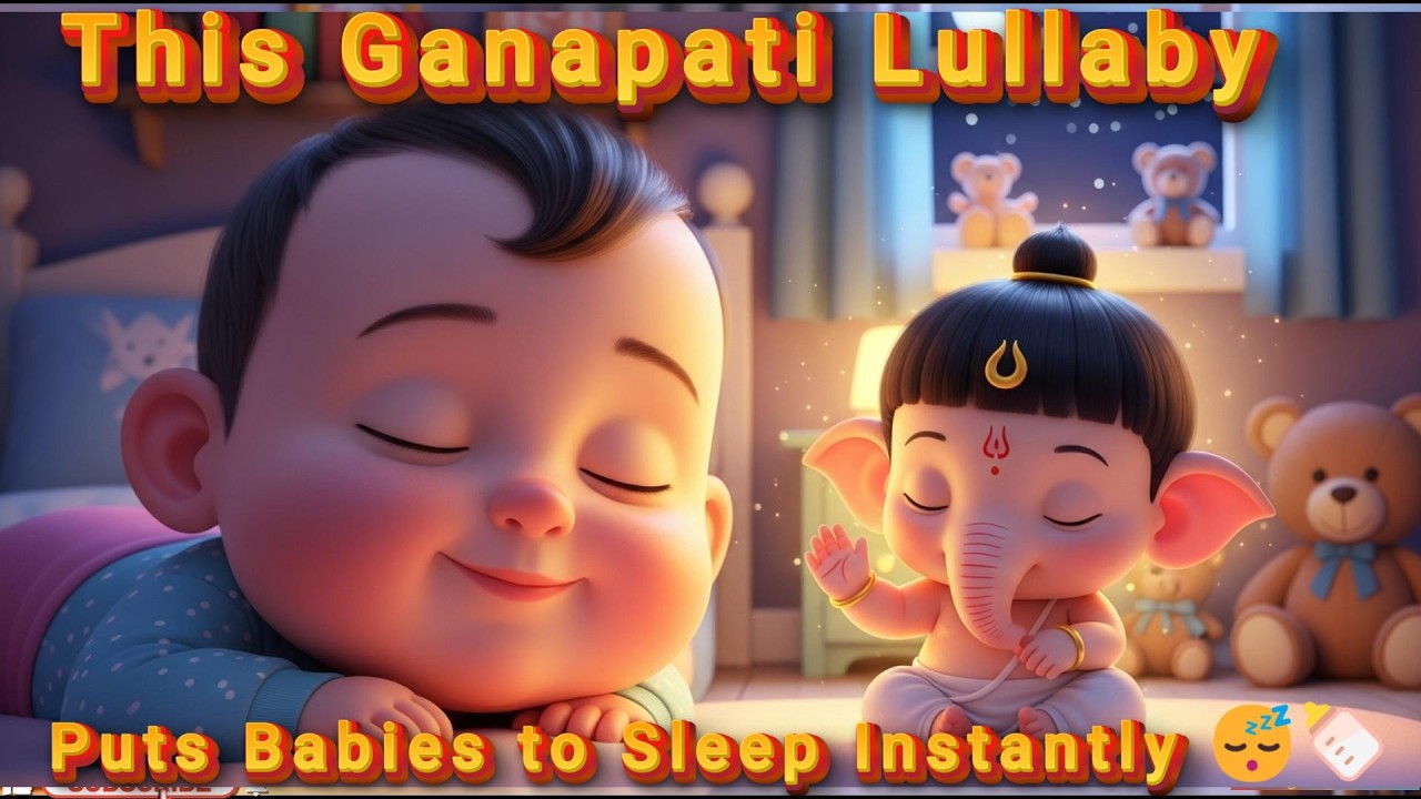 “When Baby Sleeps, Lord Ganesha Watches 🌙 | Deep Sleep Lullaby for Babies” 
