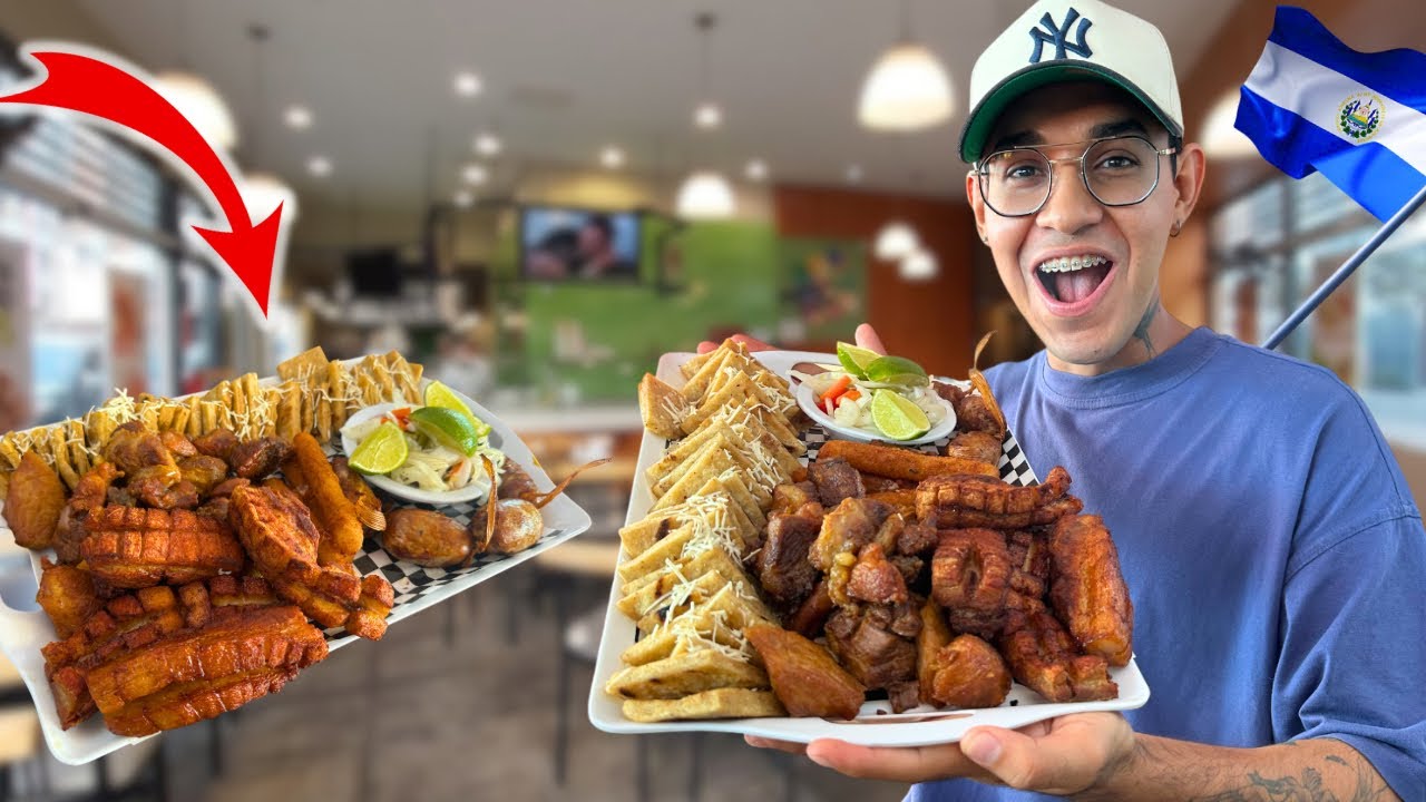 Probando los famosos chicharrones de Soyapango ¿sí valen la pena?🤔😳