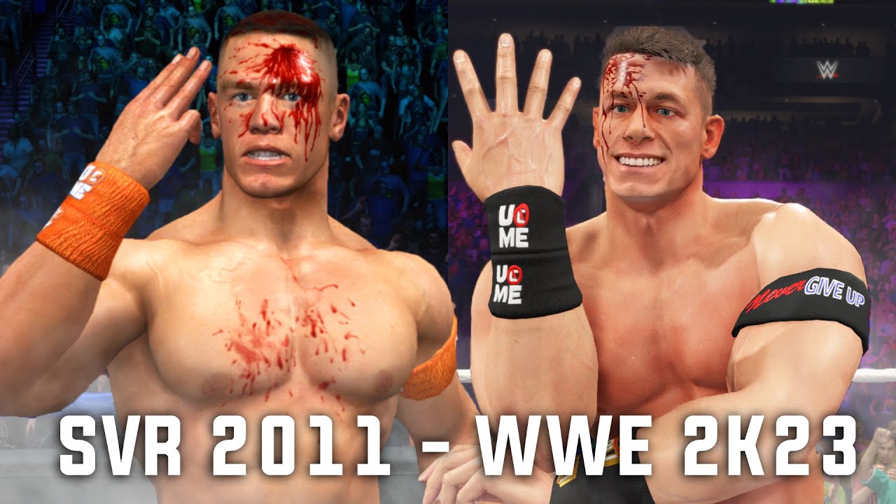 WWE 2K23 vs WWE SvR 2011 - Detailed Comparison (Graphics,Physics & More)
