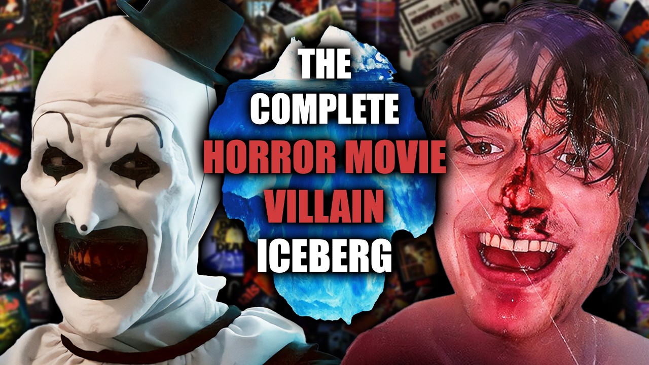 The MASSIVE Horror Movie Villain Iceberg (230+ Entries!)