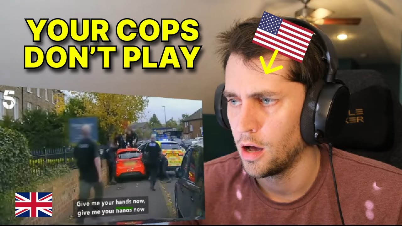 American reacts to CRAZY UK Police Chase