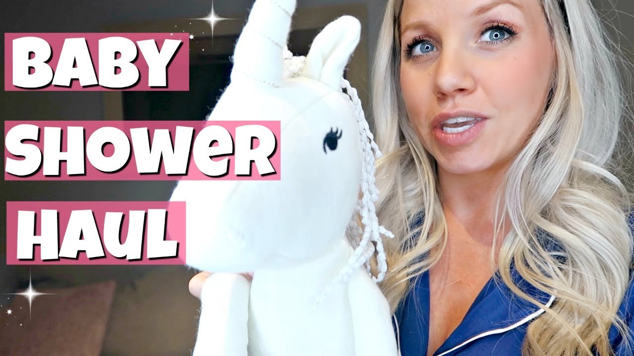 HUGE BABY SHOWER HAUL 2018 // BABY GIRL HAUL // BEAUTY AND THE BEASTONS