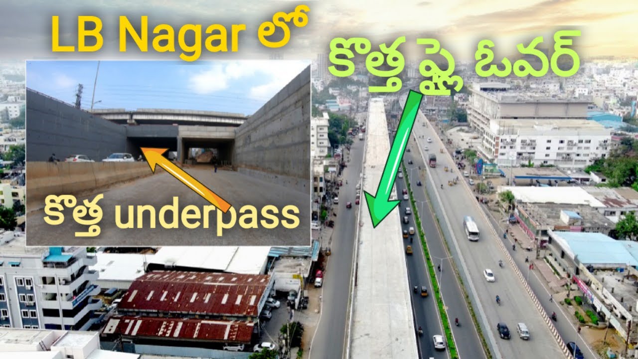 L B Nagar #VUP Vehicle #Underpass │ L B Nagar New #RHS Fly Over │ #Hyderabad #Developments