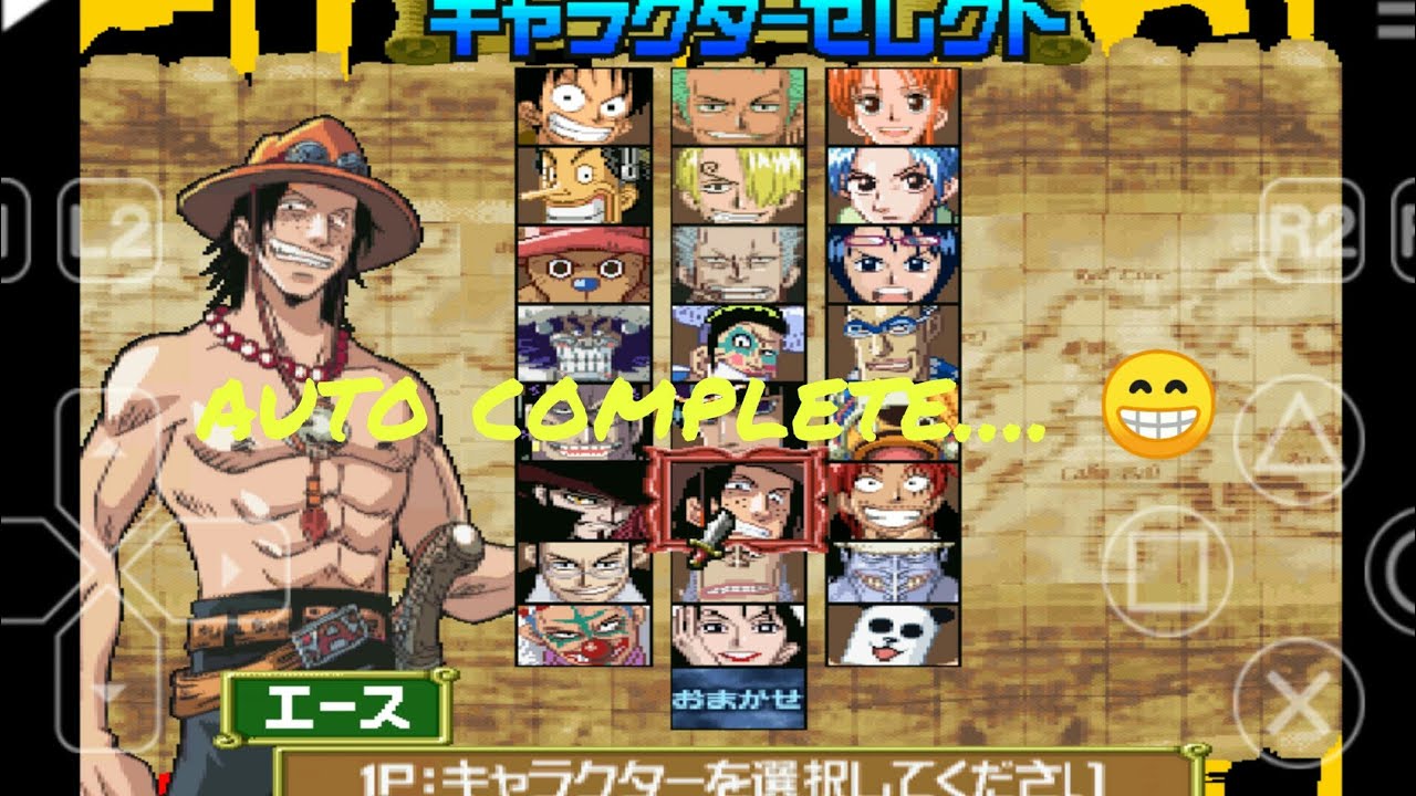 One Piece Grand Battle 2. Cheat Code : Unlock all characters