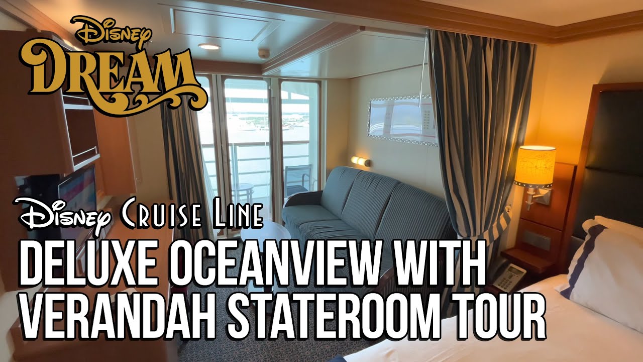 Disney Dream, Disney Cruise Line - Deluxe Oceanview with Verandah Stateroom Tour