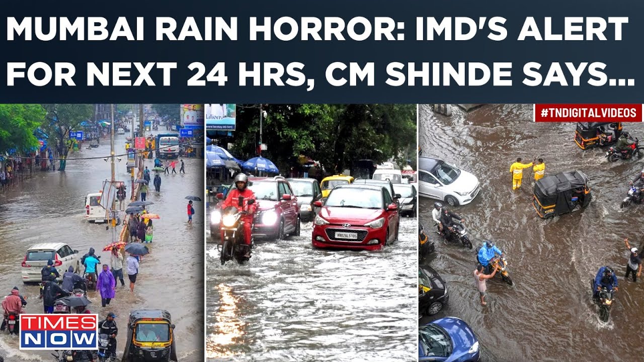 Mumbai Rain Horror In Visuals: Roads Flooded, Local Trains Disrupted| IMD Alerts, CM Shinde Reacts