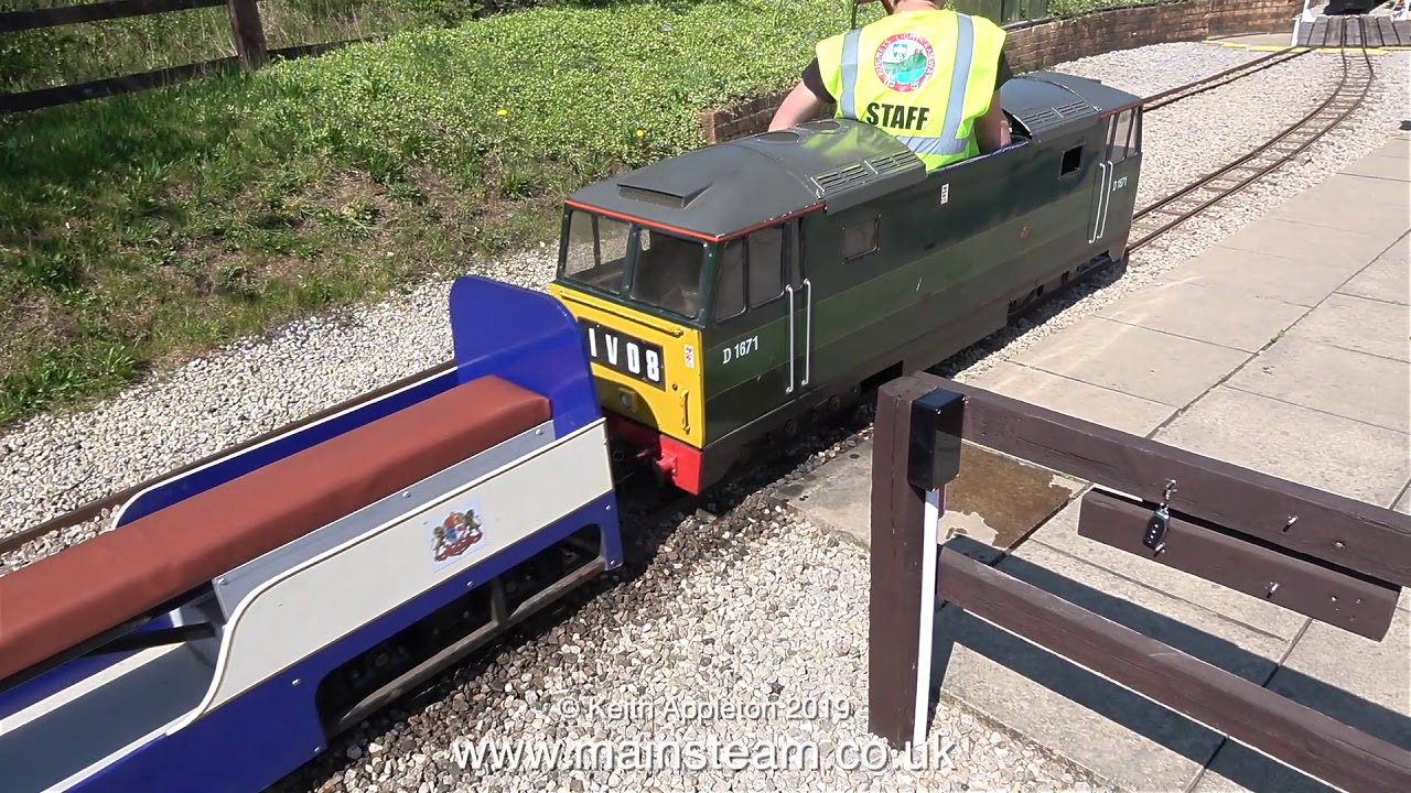 PUGNEYS LIGHT RAILWAY - WAKEFIELD, ENGLAND, UK - APRIL 2019