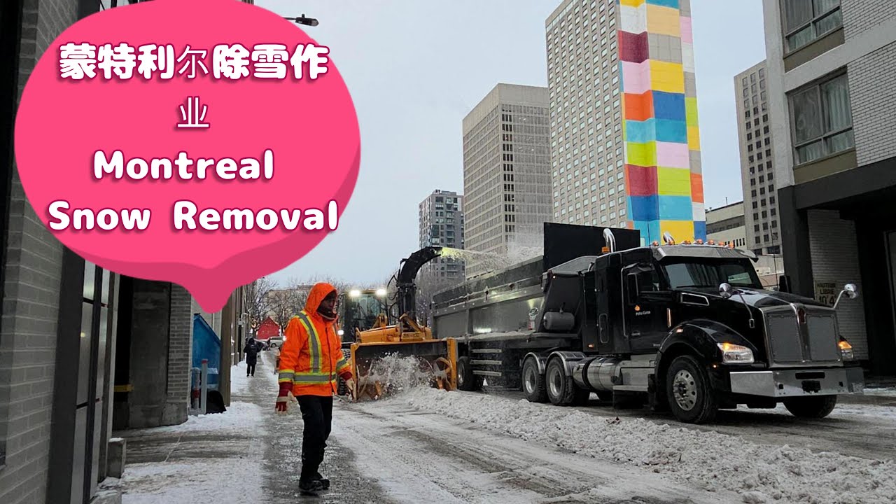 Montreal Snow Removal 加拿大蒙特利尔除雪作业