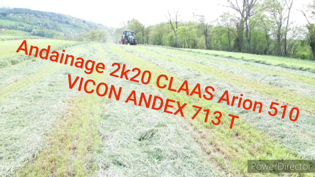 Andainage 2k20 (CLAAS ARION 510, VICON ANDEX 713 T)