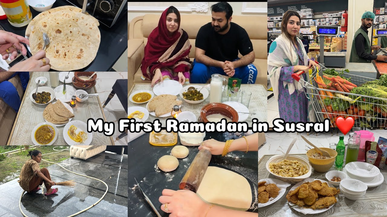 My 1st Ramadan With Husband ❤️ - 1st Sehri n Iftar Vlog 😍 - Ramadan Grocery ✨