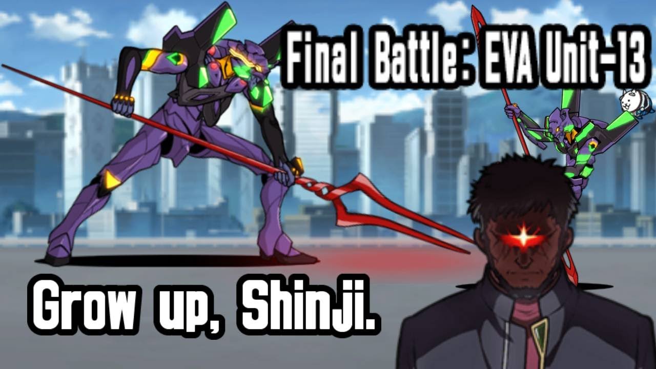 vs. EVA Unit-13! (Grow Up, Shinji) || Battle Cats x Evangelion