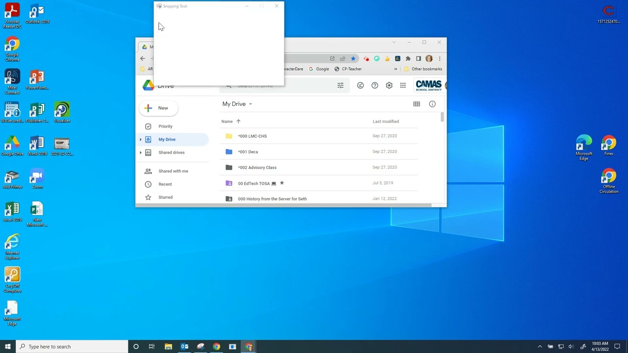 Using the Snipping Tool with audio