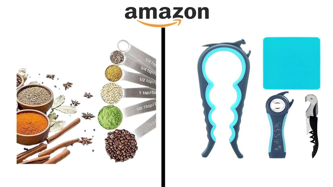 Amazon’s Top 3 Kitchen Gadgets You Need! (Jar Opener, Measuring Spoons & Portable Blender)AL-BASEER