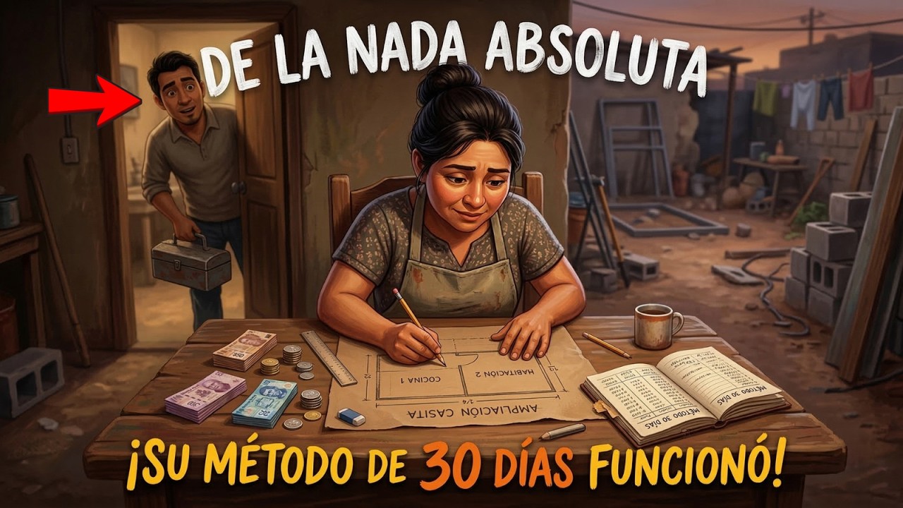 Cocinera: Método de 30 Días y construyó 2 cuartos sin deudas. ¡Paso a paso!