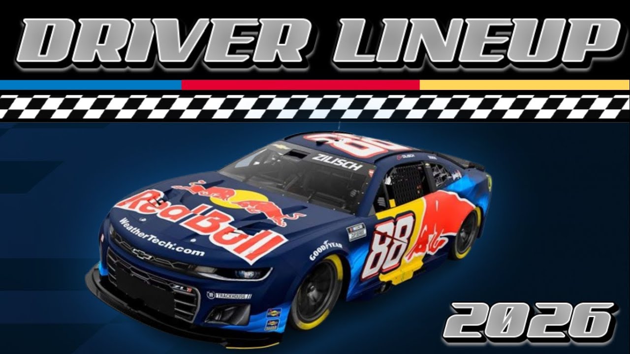 2026 NASCAR Cup Series Full Time Driver Lineup