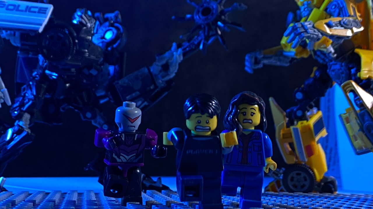 Transformers stop motion Bumblebee vs Barricade