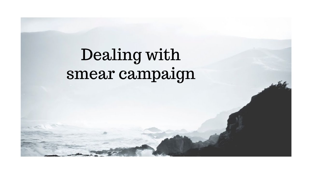How to deal with - smear campaign, abuse by proxy, flying monkeys, etc