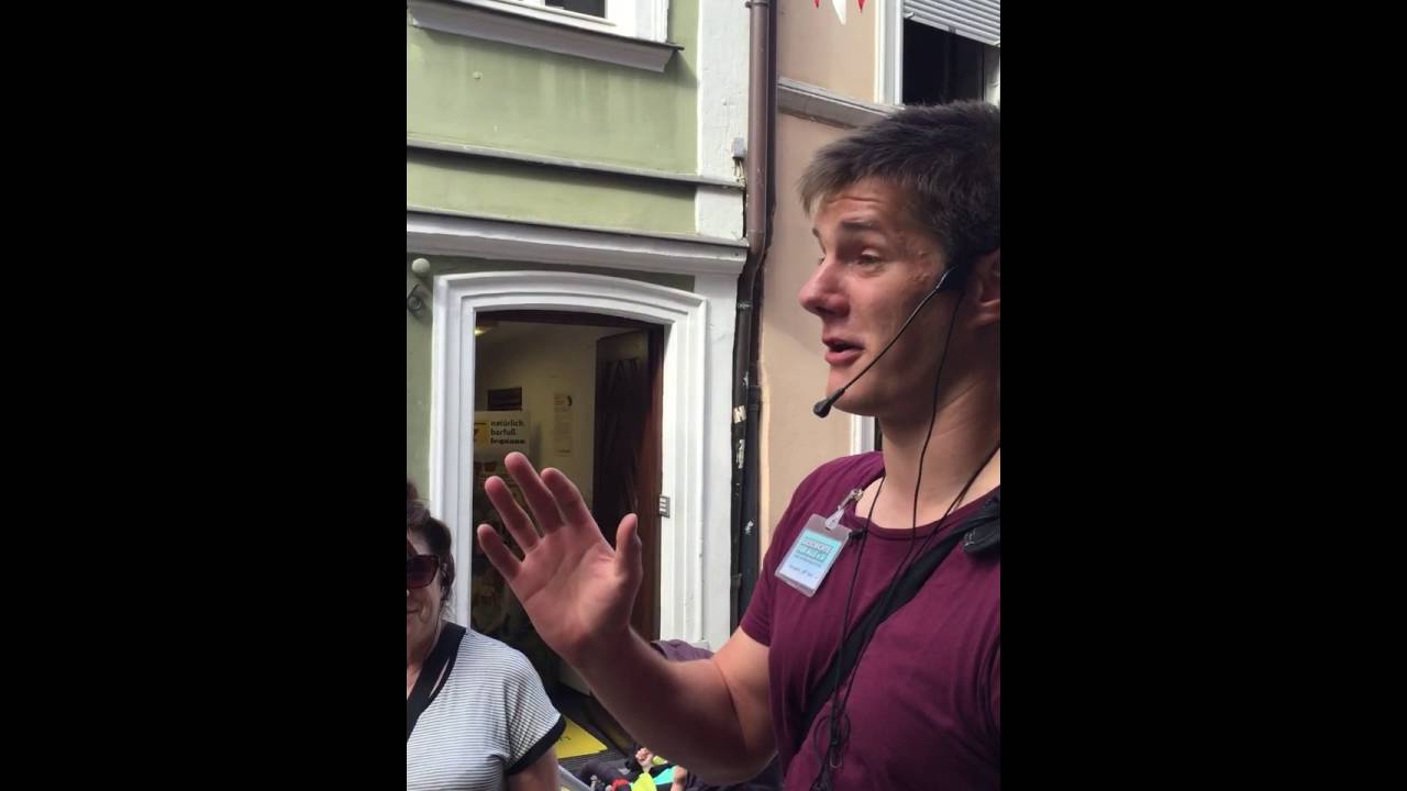 German guide tells tourists about Mayo 1951 curse