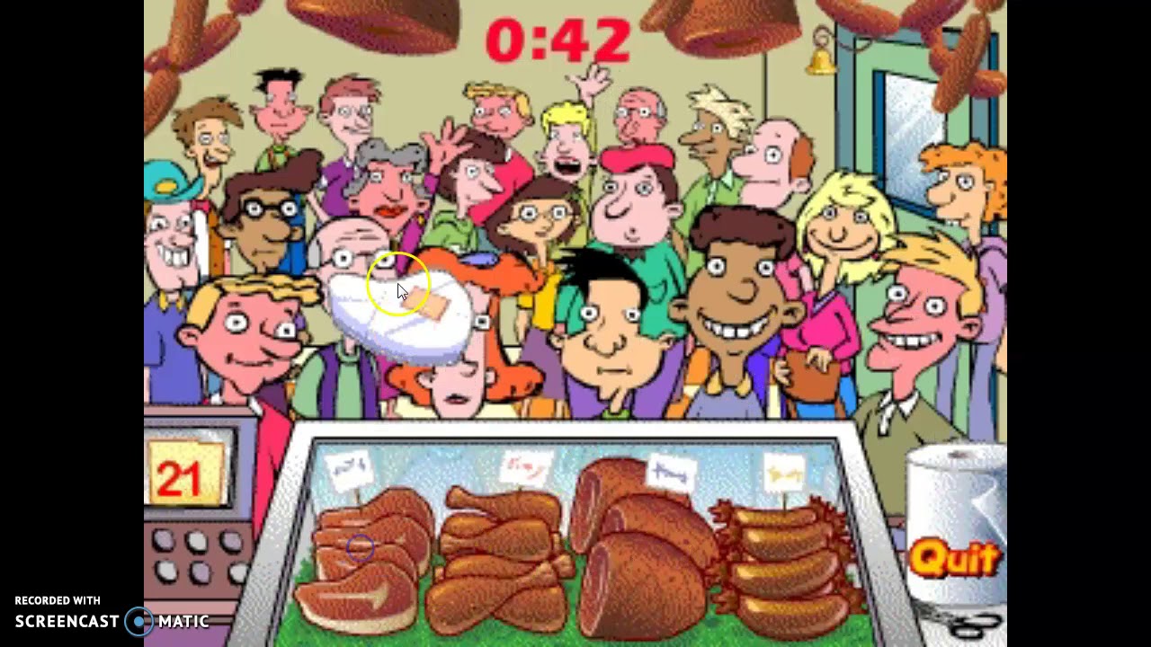 Hey Arnold! Meat Sale (Nickelodeon Games)