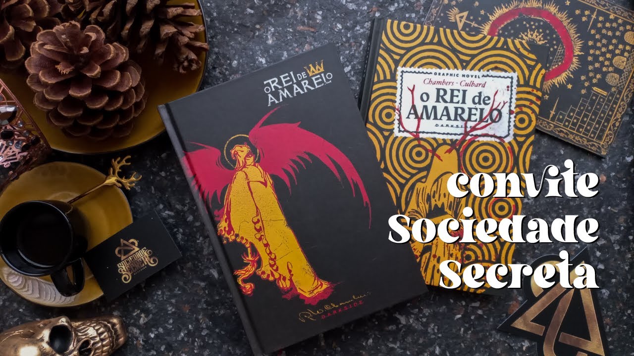 Unboxing Sociedade Secreta DarkSide: O Rei de Amarelo: livro e graphic novel