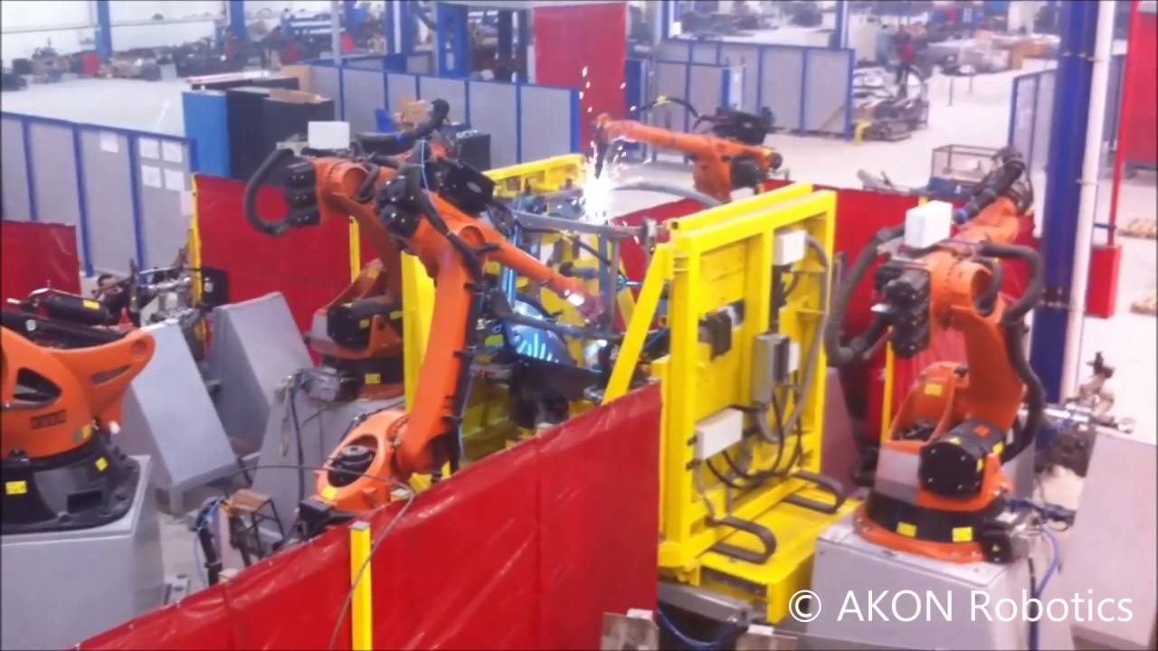 Welding robot - 4 pieces - welding tractor cab