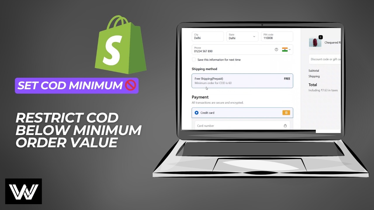 How to Restrict COD Below Minimum Order Value in Shopify