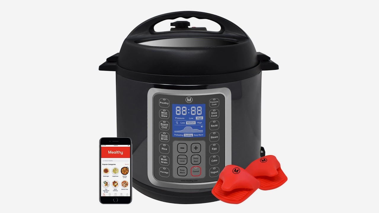 Mealthy MultiPot 9-in-1 Programmable Pressure Cooker 6 Quarts with Stainless Steel Pot,...