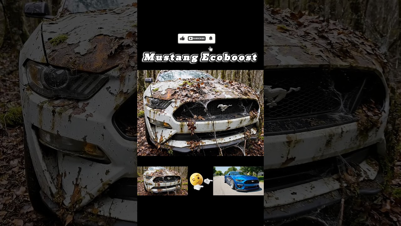 Реставрация автомобиля | Заброшенный Mustang Ecoboost #удовлетворительный #механик #asmr #автомоб...