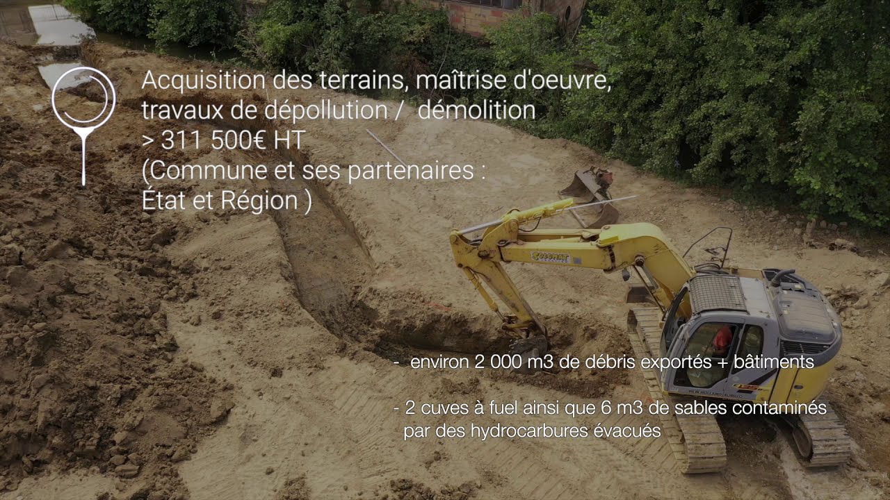 Restauration de l'Auxigny à Saint Martin d'Auxigny (Cher, 18), par le SIVY, de 2018 à 2020