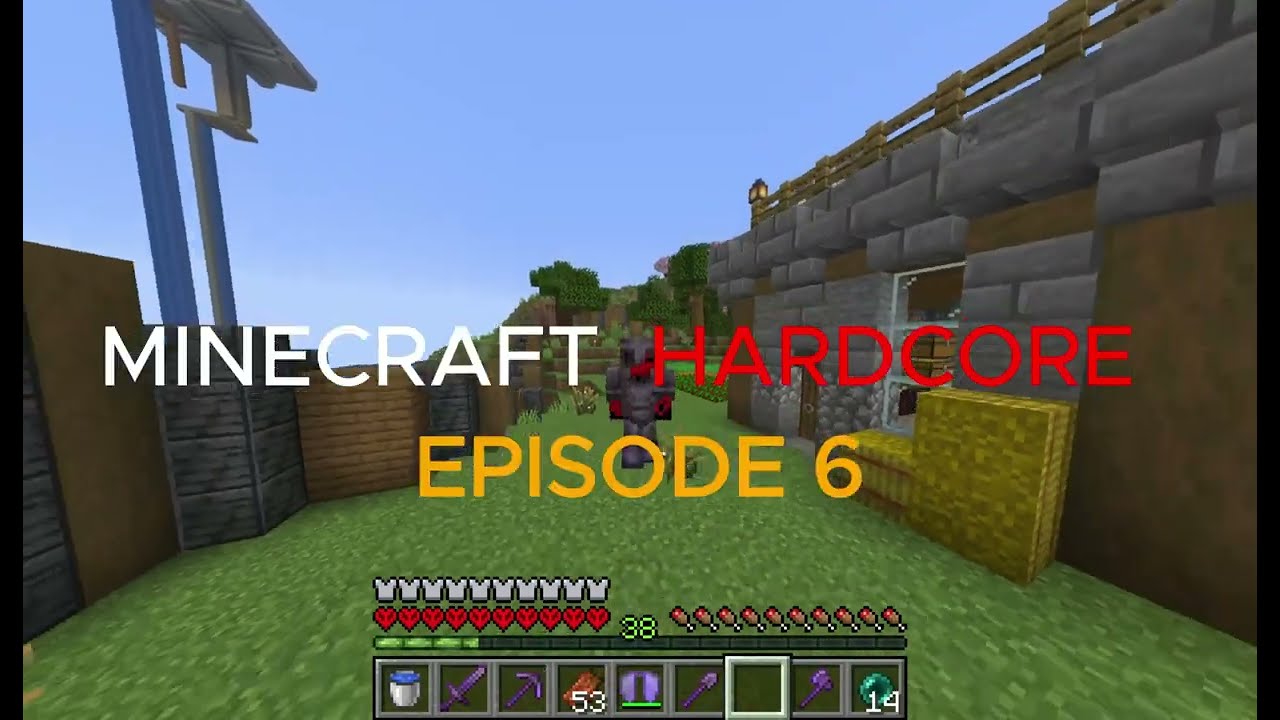 Making a Villager Town [[MINECRAFT HARDCORE EPISODE 6]]
