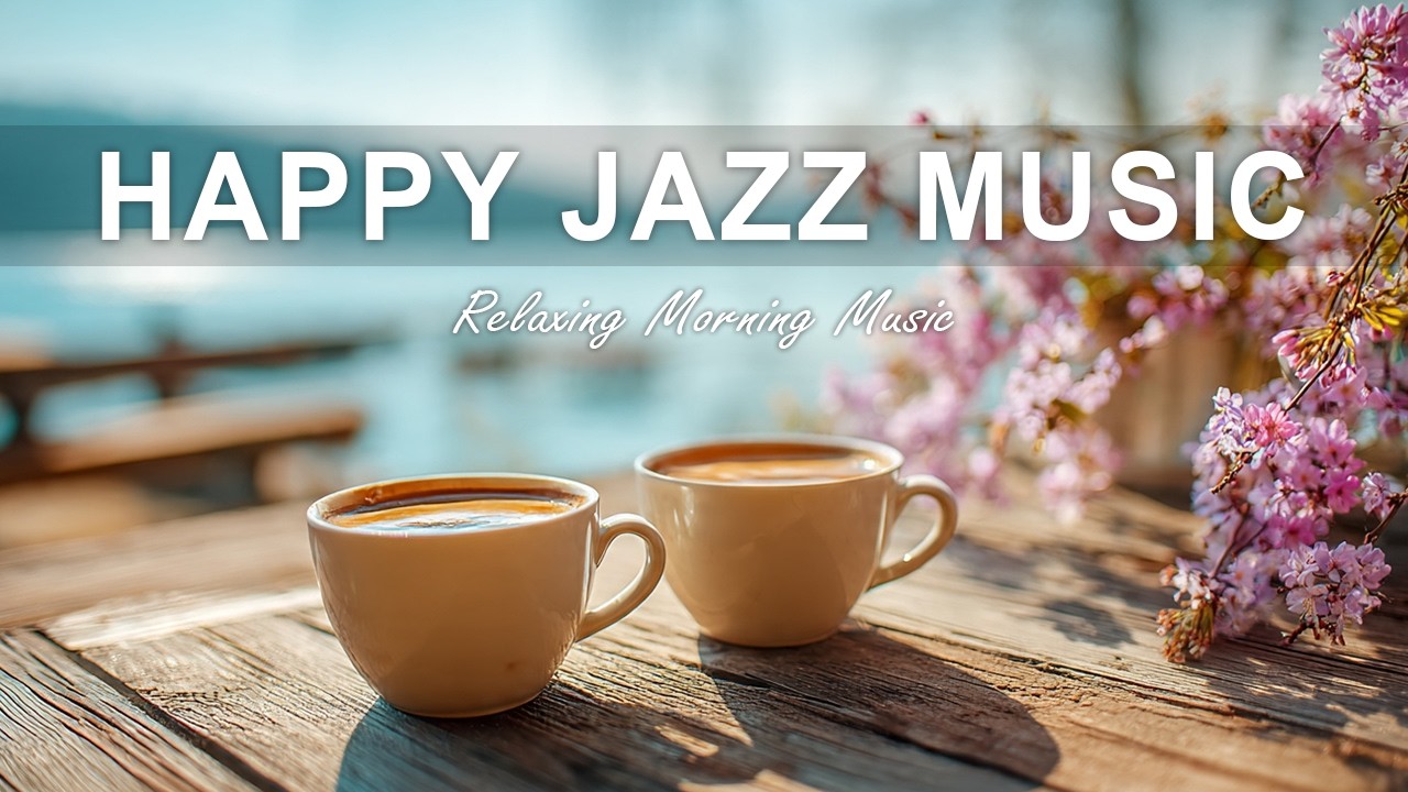 Happy Jazz Music☕ Calm Morning Jazz & Cozy Café Ambience for Study & Work