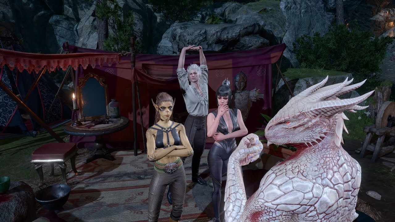 В Baldurs Gate 3: The Dark Urge он разговаривает со своими друзьями о демоне Рафаэле.