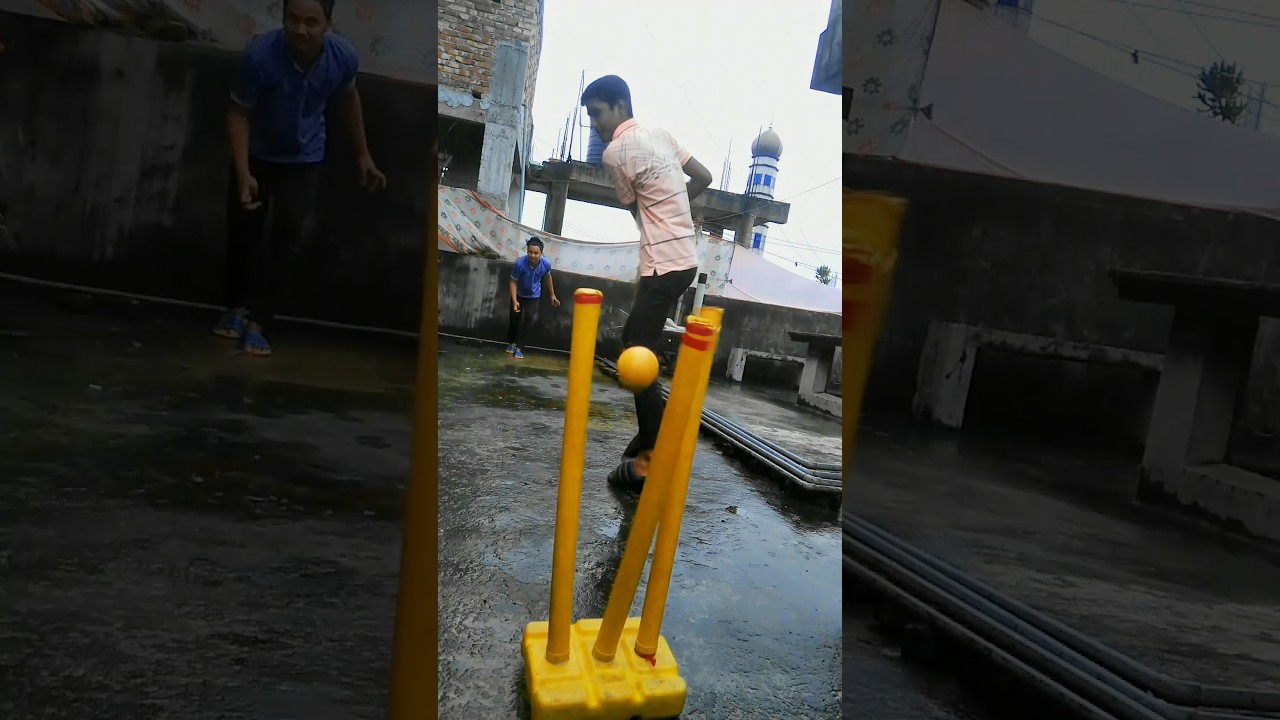 Wet pitch bowling 🔥 #shorts #viral #cricket
