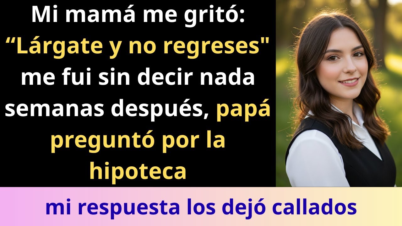 “Mi mamá me gritó: ‘Lárgate y no regreses’. Me fui… y semanas después mi papá preguntó por qué dejé