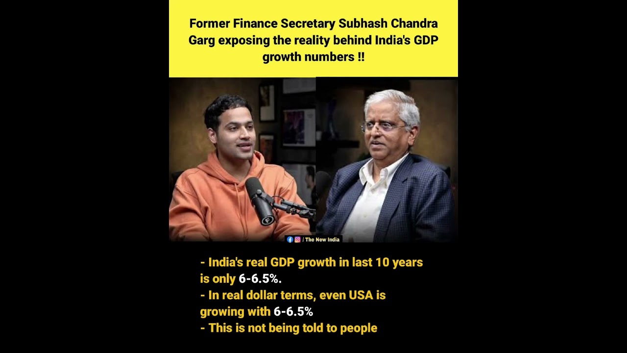 Former Finance Secretary Subhash Chandra Garg on India's GDP Growth Reality