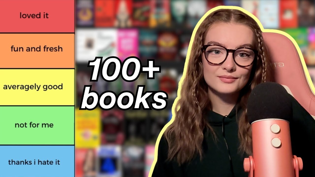 ASMR tier ranking EVERY book i read in 2025 🌟 1 hr of close clicky whispers